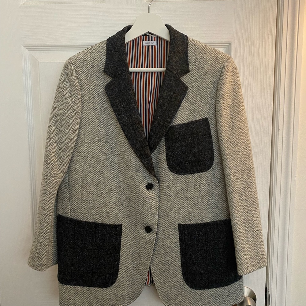 Thom Browne Women's Wool Tweed Blazer